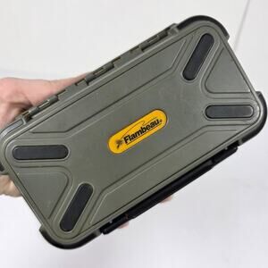 Flambeau Fly Fishing Tackle Box-Dual Compartment & Ripple Foam Water Proof